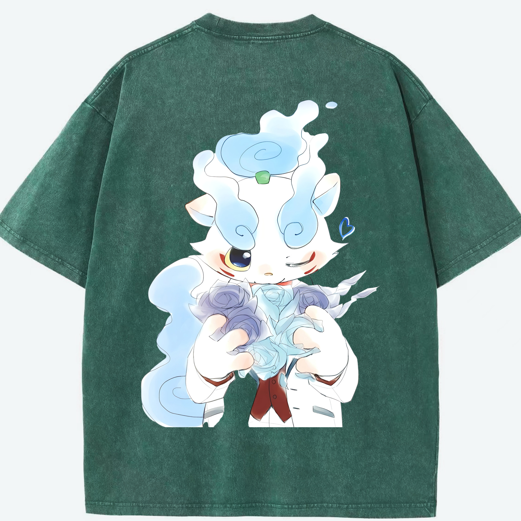 （画像用） 妖怪ウォッチ Yo-kai Watch 綿100% ヴィンテージ風 半袖Tシャツ（背面プリント）